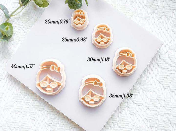 Mr. & Mrs. Claus Polymer Clay Cutters | Christmas Earring Molds | Holiday Clay Cutter Set | Polymer Clay Jewelry Tools | Christmas Craft