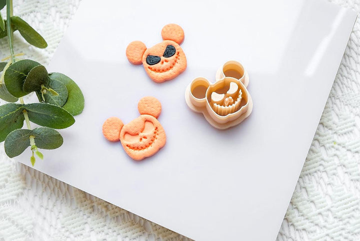 Spooky Pumpkin Polymer Clay Cutter: Halloween Jewelry Mold - LiiCutters