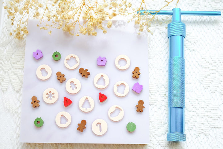 Polymer Clay Extruder Discs with Hole Inserts: Hollow Bead Making