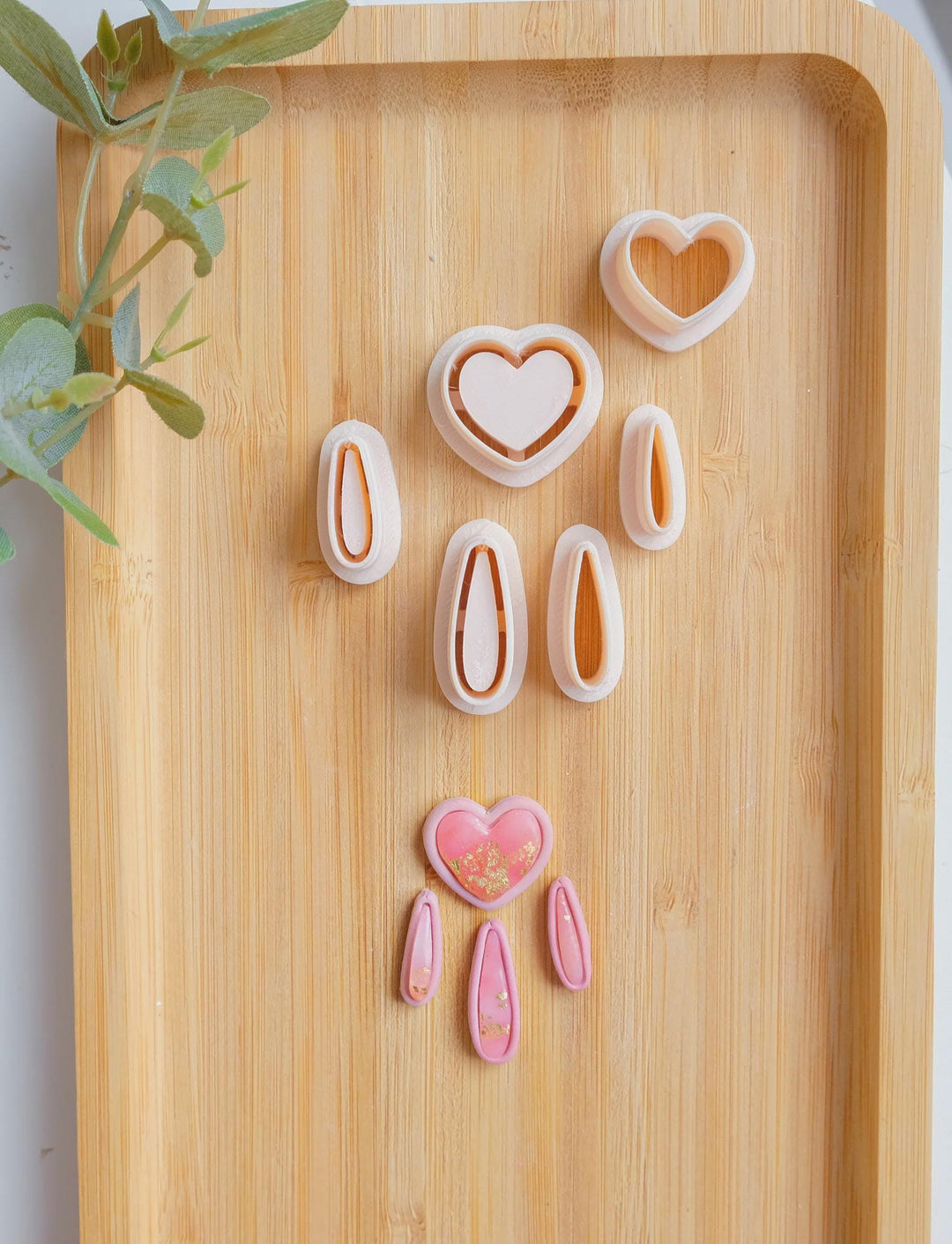 Heart Polymer Clay Cutter Set (6pc) | Clay Earring Tools for Jewelry Making & DIY Crafts