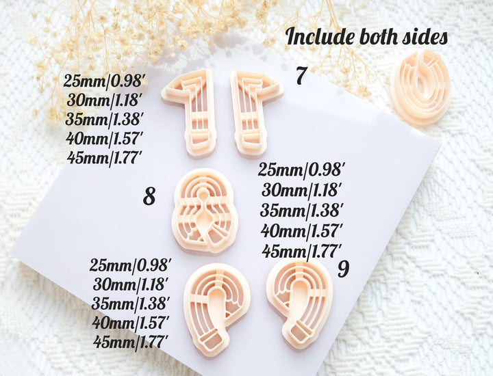 Pencil Number Polymer Clay Cutters: Fall Crafts & Teacher Gifts