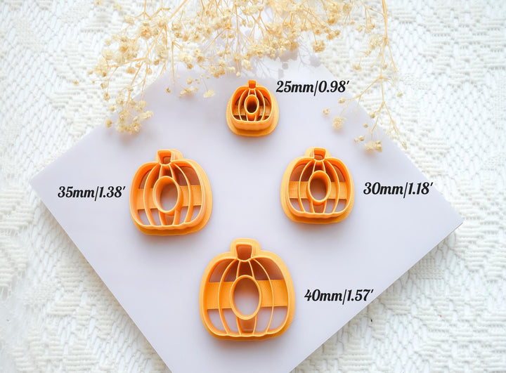 Pumpkin Polymer Clay Cutter Set: Fall Halloween Earring Mold