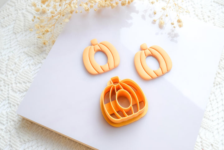 Pumpkin Polymer Clay Cutter Set: Fall Halloween Earring Mold