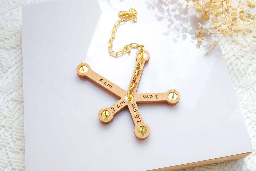 Jewelry Chain Measuring Tool: Beading, Necklace & Bracelet Making, Earring Making tool, Chain measurement guide