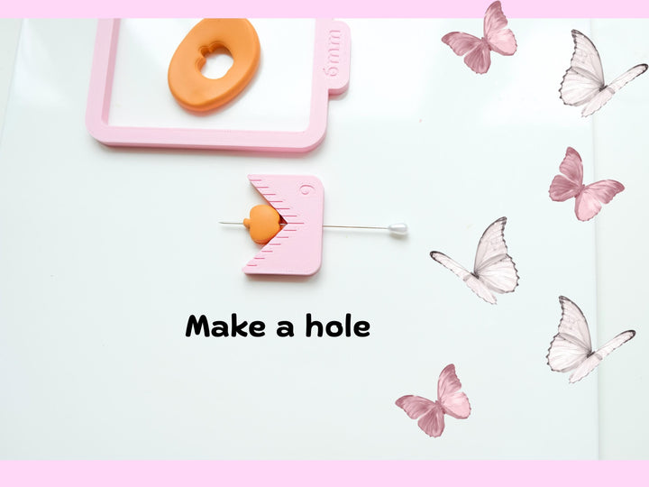 Polymer Clay Bead Hole Maker Kit – Adjustable 3–6mm Depth Guides for Beads, DIY Jewelry Tools