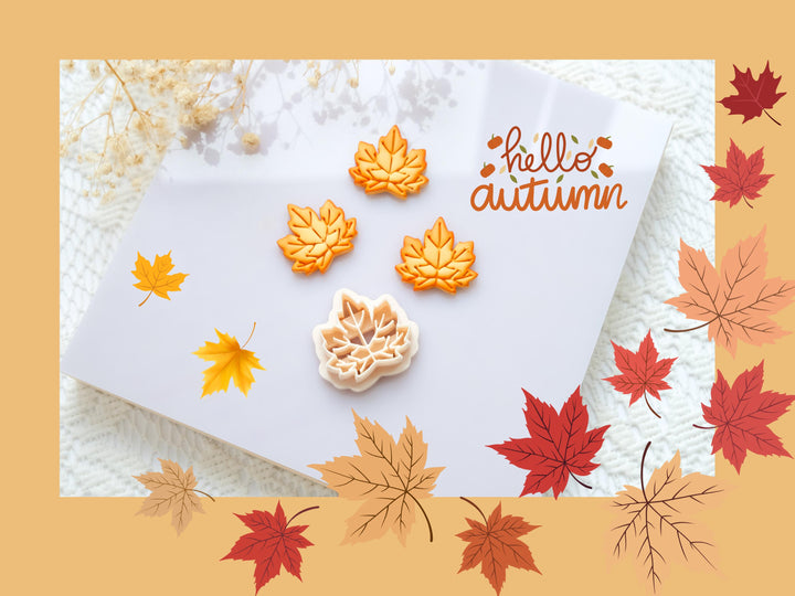 Maple Leaf Clay Cutter – Autumn Leaf Polymer Clay Earring Jewelry Tool