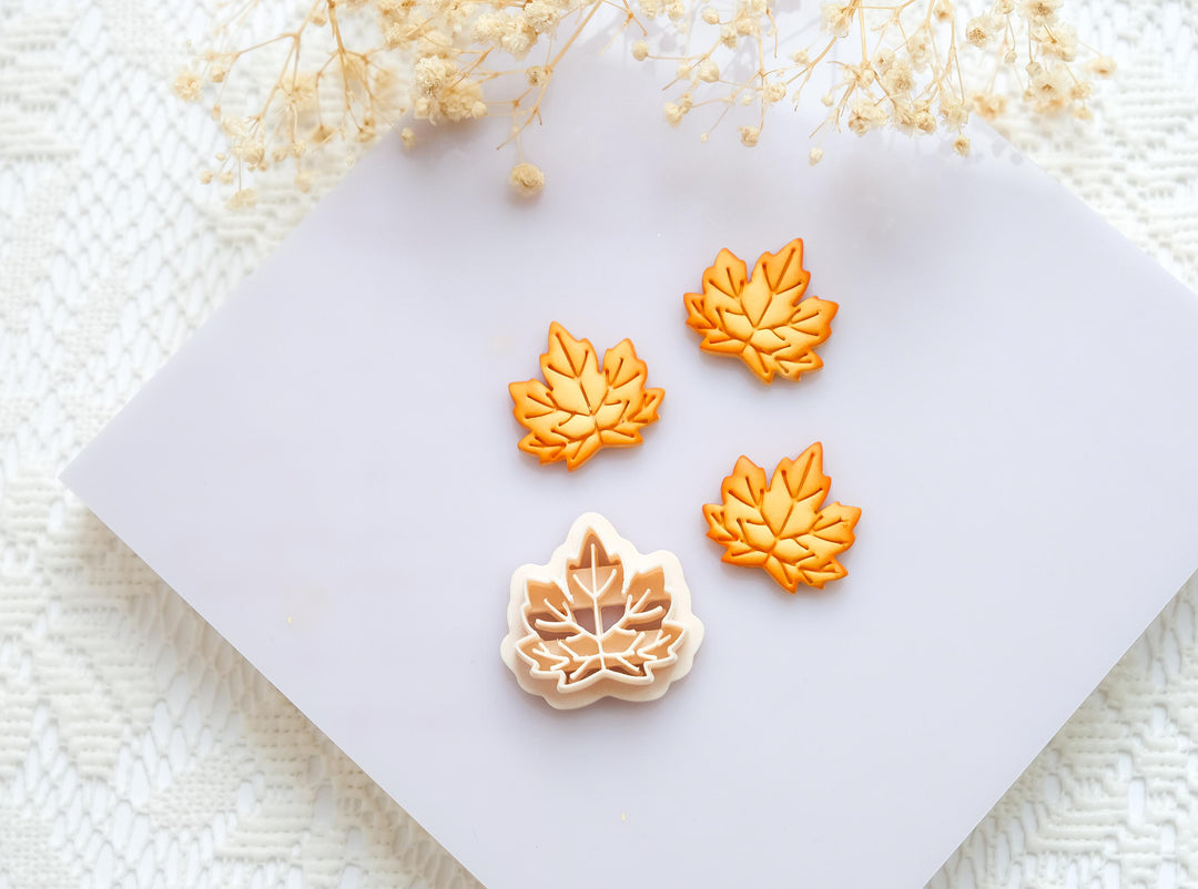 Maple Leaf Clay Cutter – Autumn Leaf Polymer Clay Earring Jewelry Tool