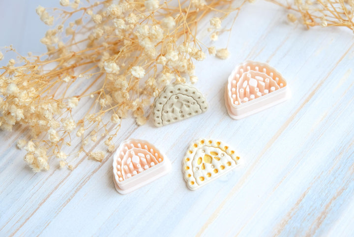 Arch Pattern Clay Cutter Digital Files | Boho Rainbow Design STL | Polymer Clay Texture Tools for Earrings & DIY Crafts