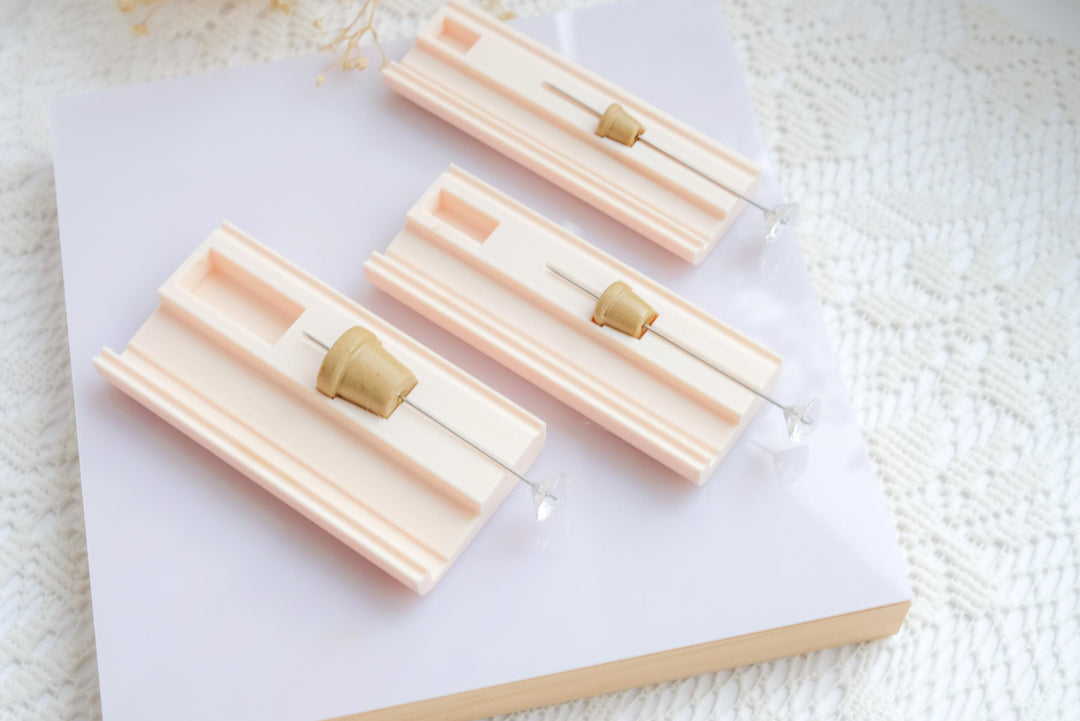 Polymer Clay Plant Pot Bead Roller: Pot Bead Shaping Tool with Piercing Needle, Flower Pot roller with needle, Bead roller with guide