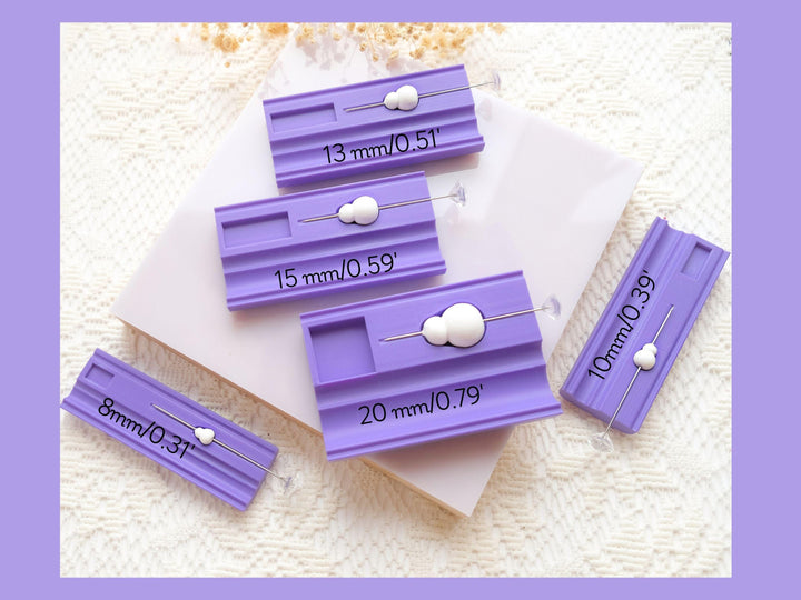 Polymer Clay Snowman Bead Roller: Snowman Bead Shaping Tool with Piercing Needle, Round Bead roller with needle, Bead roller with guide