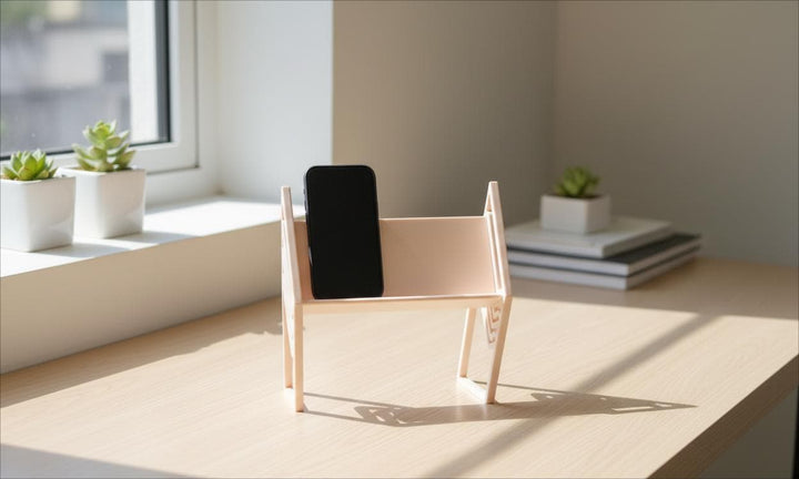 Adjustable Phone Stand for Close-Up Filming STL file | Hands-Free Video for Craft & Work, Digital File
