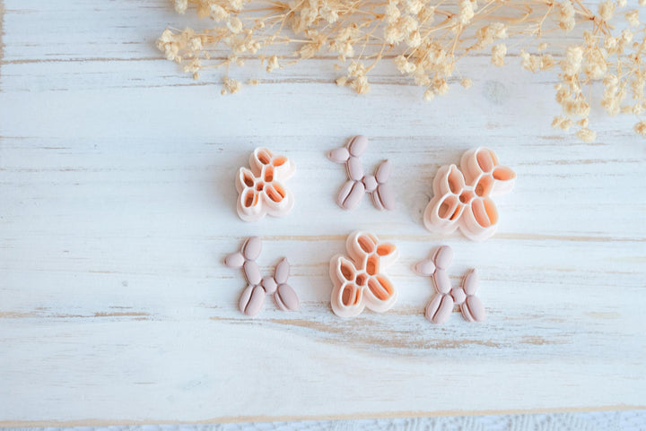 Balloon Dog Polymer Clay Cutter STL | Digital Download | Animal Cute Earring Cutter | 3D Print Clay Jewelry File