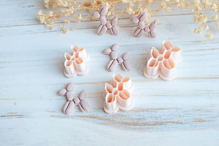 Balloon Dog Polymer Clay Cutter STL | Digital Download | Animal Cute Earring Cutter | 3D Print Clay Jewelry File