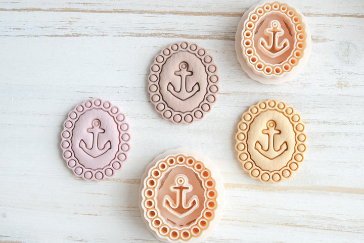 Anchor Polymer Clay Cutter STL | Sea Earring Cutter 30–50mm | Beach Clay Cutter Set | Summer Jewelry Tool Digital Download